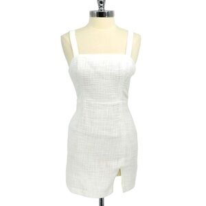 Abercrombie White Tweed Mini Dress - Size XL
